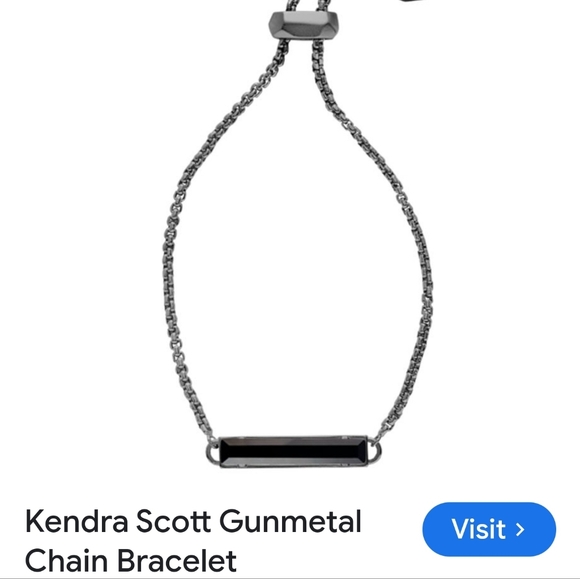 Kendra Scott chain bracelet with red bar - Picture 7 of 7